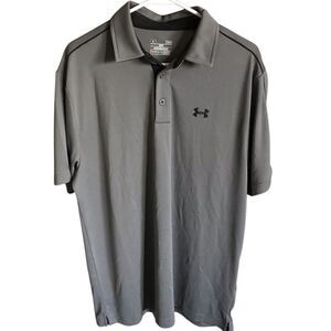 Under Armour heatgear loose golf polo shirt SZ Large Gray New with tags